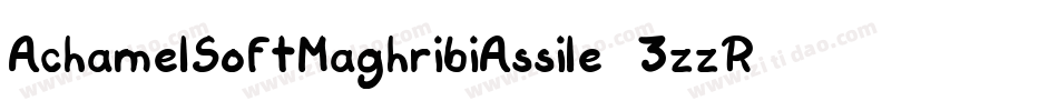 AchamelSoftMaghribiAssile-3zzR3字体转换