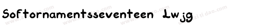 Softornamentsseventeen-Lwjg字体转换