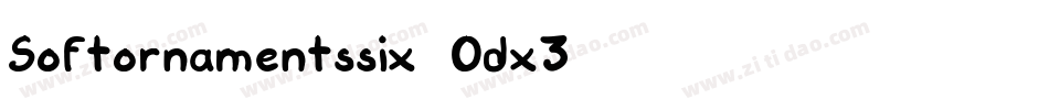 Softornamentssix-Odx3字体转换