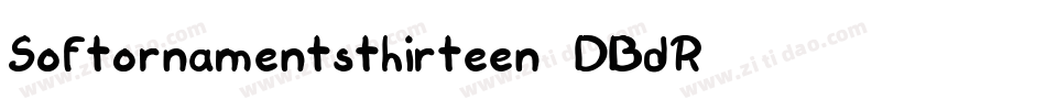 Softornamentsthirteen-DBdR字体转换