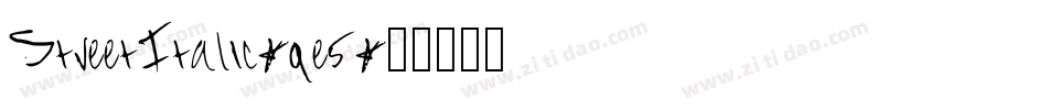 StreetItalic-qe5字体转换