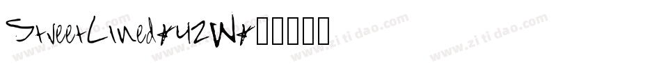 StreetLined-42W字体转换
