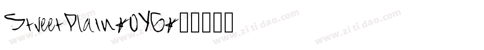 StreetPlain-0YG字体转换