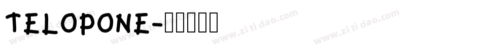 TELOPONE字体转换
