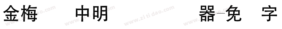 金梅简体中明国际码转换器字体转换