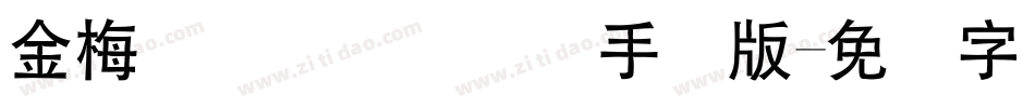 金梅简体细圆国际码手机版字体转换