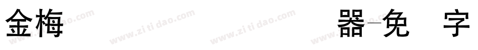 金梅简体细圆国际码转换器字体转换