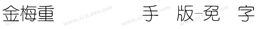 金梅重叠圆国际码手机版字体转换