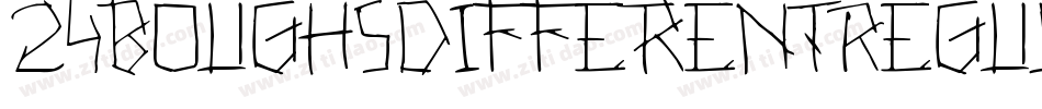 24BoughsDifferentRegular-8ydB字体转换 24BoughsDifferentRegular-8ydB字体转换