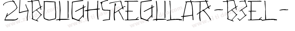 24BoughsRegular-B3el字体转换