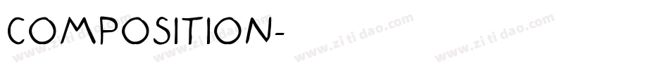 Composition字体转换