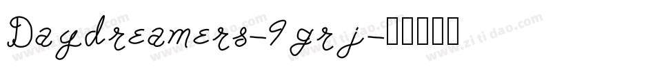 Daydreamers-9grj字体转换
