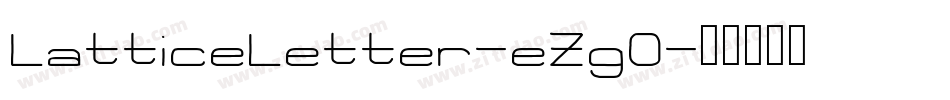 LatticeLetter-eZgO字体转换