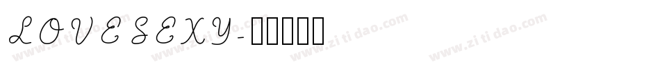 LOVESEXY字体转换