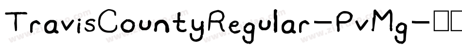 TravisCountyRegular-PvMg字体转换
