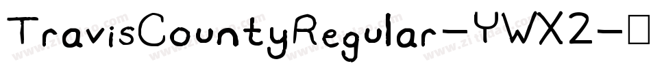 TravisCountyRegular-YWX2字体转换