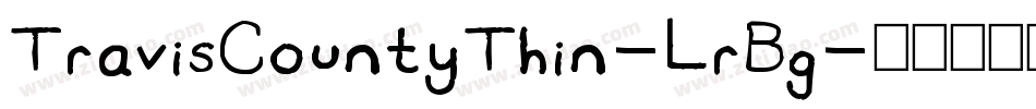 TravisCountyThin-LrBg字体转换