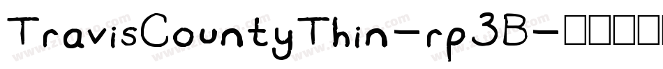 TravisCountyThin-rp3B字体转换