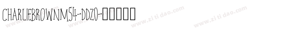 CharlieBrownM54-DdZ0字体转换
