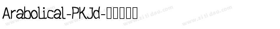 Arabolical-PKJd字体转换