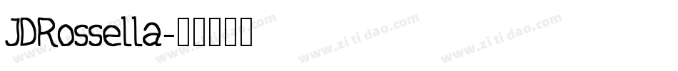 JDRossella字体转换