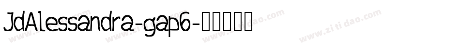 JdAlessandra-gap6字体转换