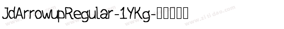 JdArrowupRegular-1YKg字体转换