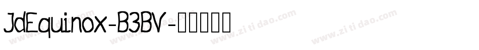 JdEquinox-B3BV字体转换