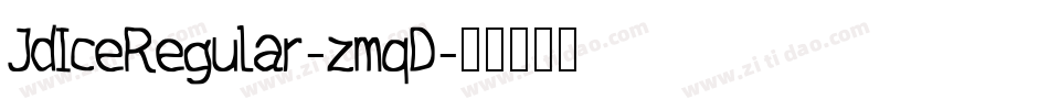 JdIceRegular-zmqD字体转换