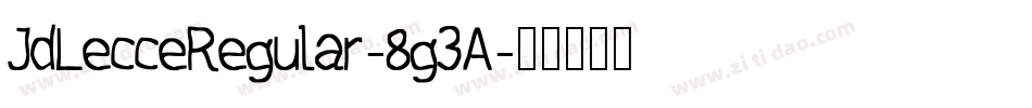 JdLecceRegular-8g3A字体转换