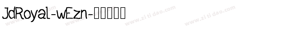 JdRoyal-wEzn字体转换