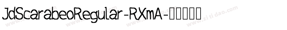 JdScarabeoRegular-RXmA字体转换