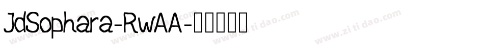 JdSophara-RwAA字体转换