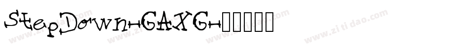 StepDown-GAXG字体转换
