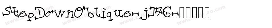 StepDownOblique-jJ7G字体转换
