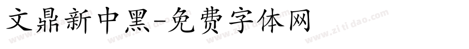 文鼎新中黑字体转换