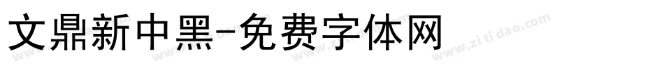文鼎新中黑字体转换