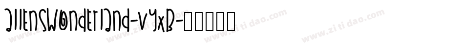 Allenswonderland-VyXB字体转换