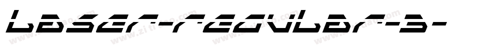 LASER-REGULAR-3字体转换