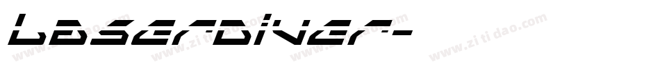 LASERDIVER字体转换
