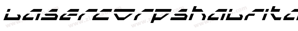 lasercorpshalfital字体转换