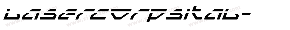 lasercorpsital字体转换