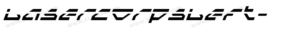 lasercorpsleft字体转换