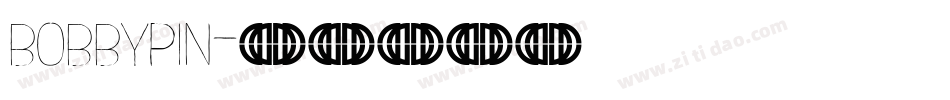 BOBBYPIN字体转换