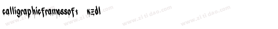 Calligraphicframessoft-KZdl字体转换