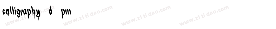 Calligraphy-D4pm字体转换