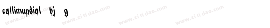 Callimundial-Bj8G字体转换