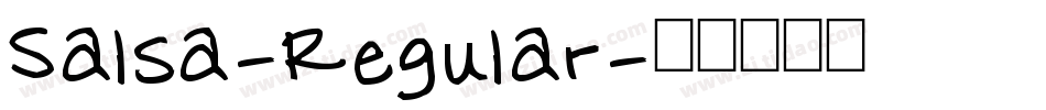 Salsa-Regular字体转换
