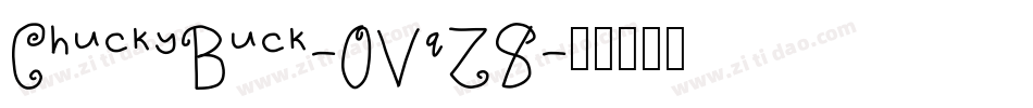 ChuckyBuck-OVqZ8字体转换