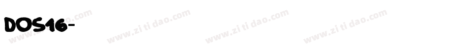 DOS16字体转换